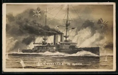AK H.M.S. Venerable in action, Kriegsschiff