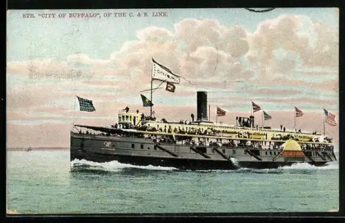 AK Steamer City of Buffalo of the C. & B. Line, Passagierschiff