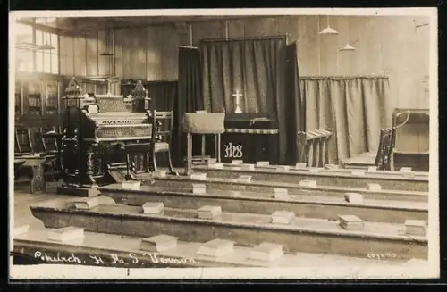 AK Church on board of H.M.S. Vernon, Kriegsschiff