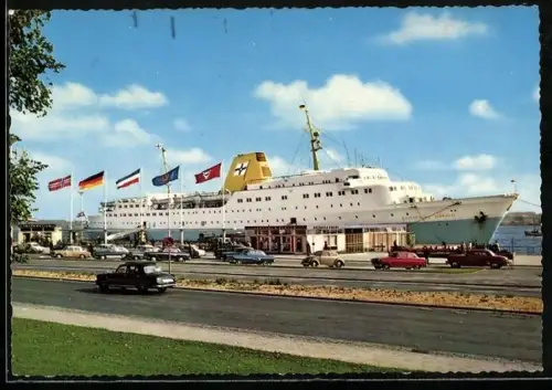 AK Fährschiff Kronprins Harald am Oslo-Kai