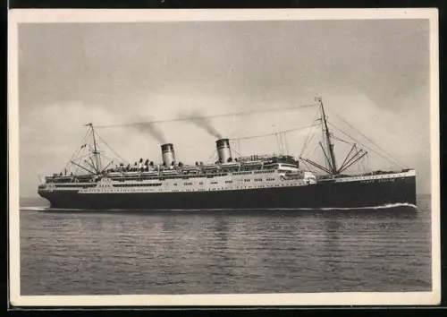 AK Passagierschiff Conte Grande der Italia-Reederei in Fahrt