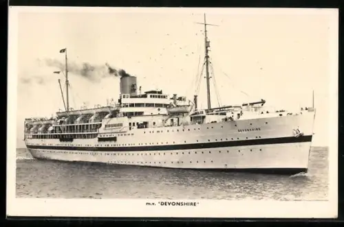 AK Britisches Passagierschiff M.V. Devonshire