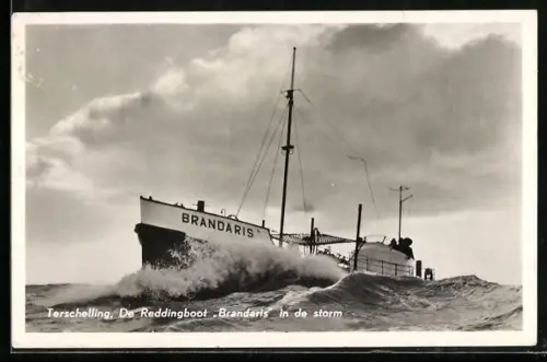 AK Terschelling, De Reddingboot Brandaris in de storm, Seenotrettung