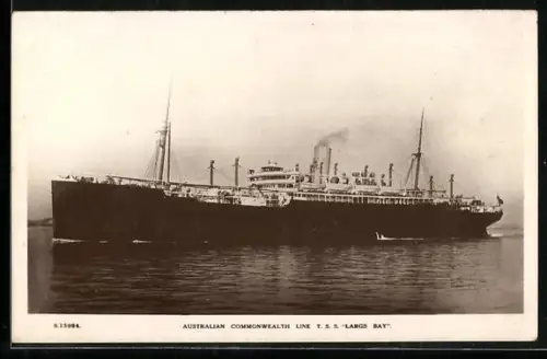 AK Passagierschiff T.S.S. Largs Bay der Australian Commonwealth Line