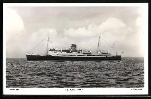 AK Passagierschiff S.S. King Orry in Seitenansicht