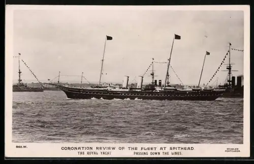 AK Spithead, Coronation Review, The Royal Yacht Victoria and Albert, Kriegsschiff