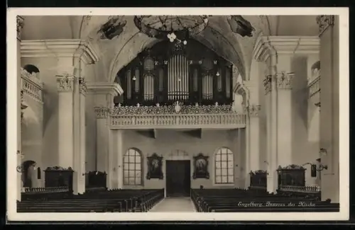AK Engelsberg, Inneres der Kirche mit Orgel