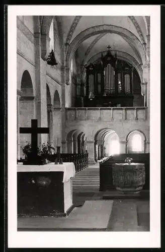 AK Lippoldsberg a. d. Weser, Innenraum der Kirche mit Orgel