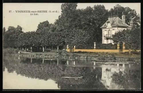 AK Vigneuy-sur-Seine, Le Lac