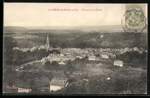 AK La Ferté-Alais, Vue prise du Terre