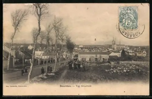 AK Dourdan, Vue Générale, Ortsansicht