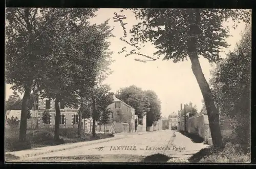 AK Janville, La route du Puiset