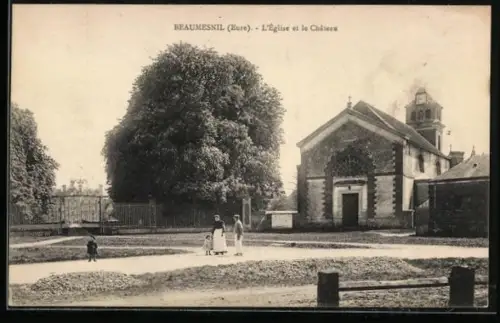 AK Beaumesnil, L'Eglise et le Chateau