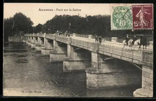 AK Auxonne, Pont sur la Saóne