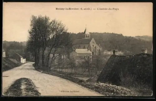 AK Boissy-la-Riviére, l'entrée du Pays