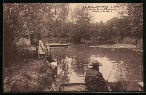 AK Ballancourt, Les bords de l`Esonne, derriere la Gare