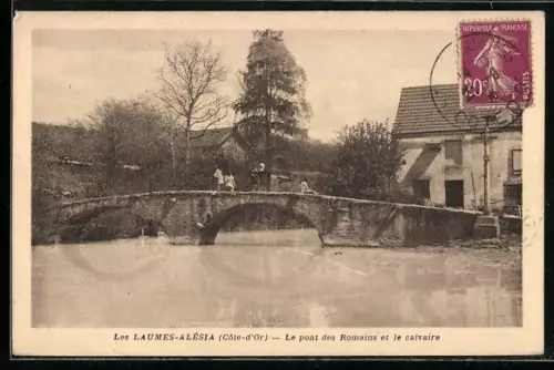 AK Laumes-Alesia, le pont des Romains et le calvaire