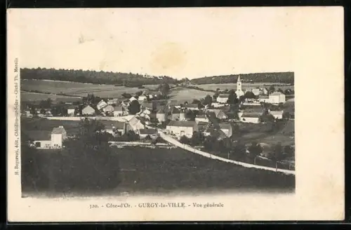 AK Gurgy-la-Ville, Vue Generale, L'Eglise