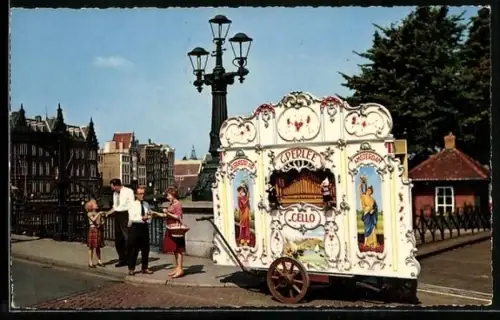 AK Amsterdam, Leierkasten, Draaiorgel