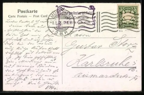 AK München, Karlstor-Rondell, Strassenbahn