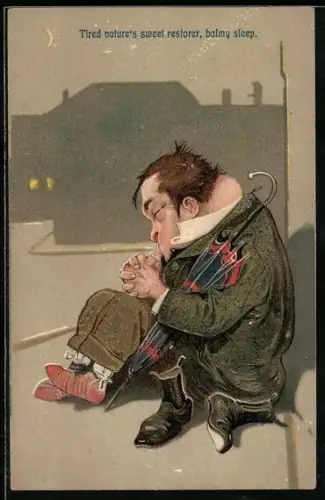 AK Trinker schläft seinen Rausch auf der Strasse aus