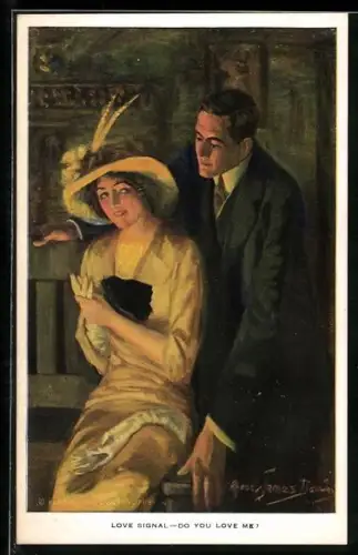 Künstler-AK Alfred James Dewey: Love Signal - Do You Love Me?