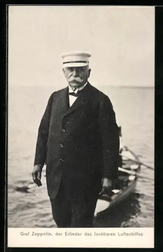 AK Graf Zeppelin, Erfinder des lenkbaren Luftschiffes