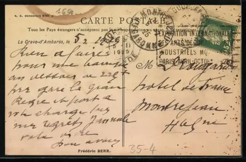 AK Reklame Rhum Vieux, Ernte am Ufer