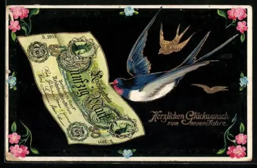 Präge-AK Schwalbe bringt einen 50 Mark Schein