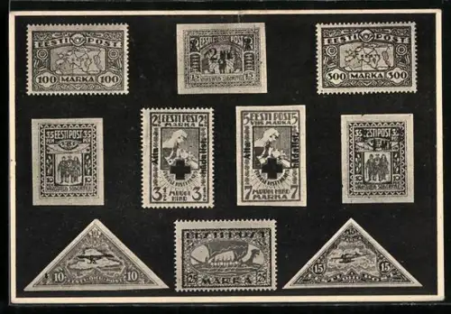 AK Briefmarken von Estland