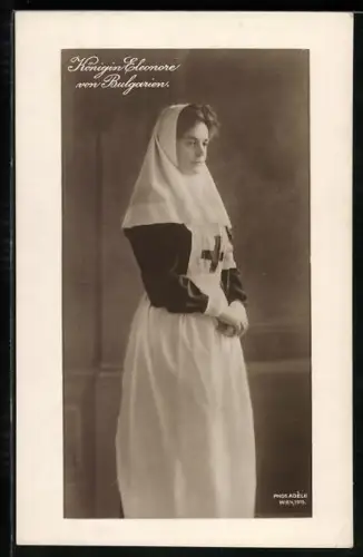 AK Königin Eleonore von Bulgarien im Schwesternkleid