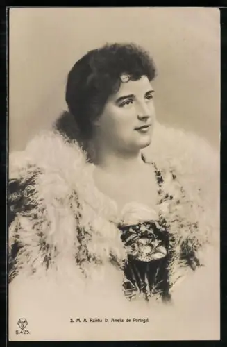 AK Porträt der jungen Königin Amelia von Portugal