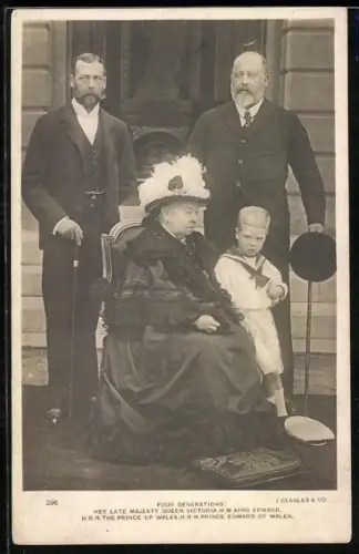 AK Four Generations: Her Late Majesty Queen Victoria, King Edward, Prince of Wales and Prince Edward of Wales