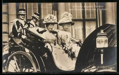 AK Kaiserin Auguste Victoria und Königin Mary von England