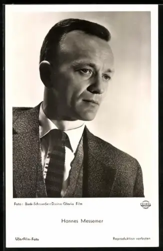 AK Schauspieler Hannes Messemer in Nachts wenn der Teufel kam