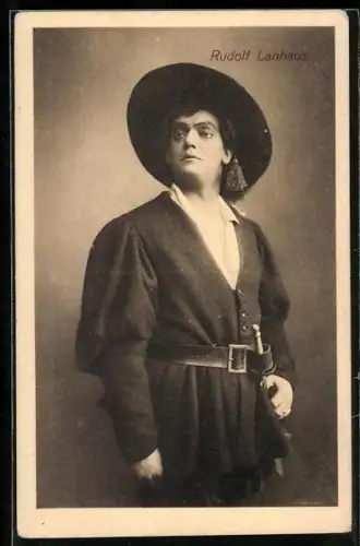 AK Schauspieler Rudolf Lanhaus in Rigoletto von Verdi