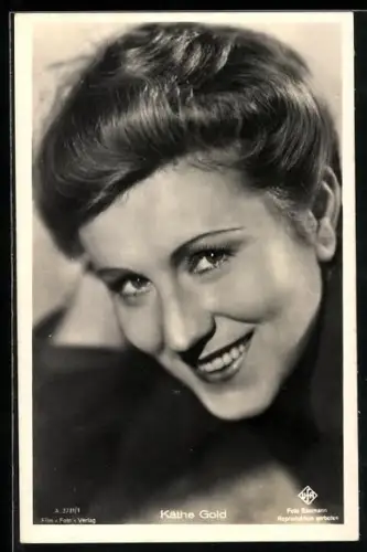 AK Schauspielerin Käthe Gold verführerisch lächelnd