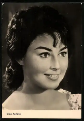 AK Schauspielerin Elma Karlova mit freundlichem Blick