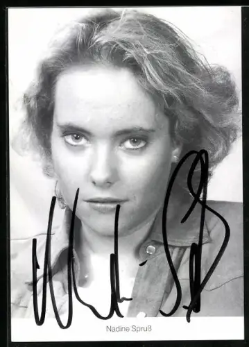 AK Schauspielerin Nadine Spurss als Valerie Zenker in der Lindenstrasse, Autogramm