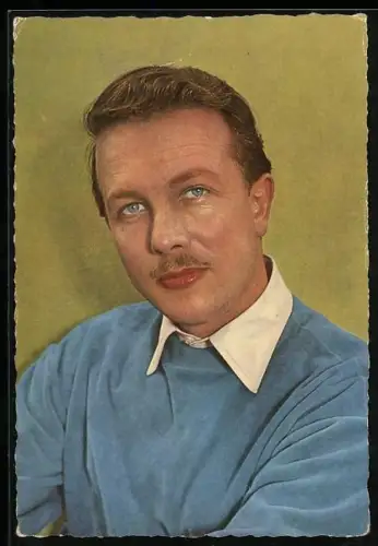 AK Schauspieler Rudolf Lenz mit Oberlippenbart