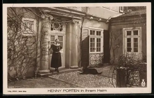 AK Schauspielerin Henny Porten in ihrem Heim, Aussenansicht