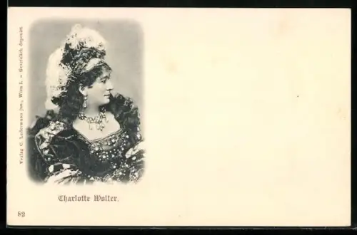 AK Schauspielerin Charlotte Wolter im Profil