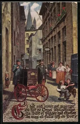 AK Köln, Der Orgelsmann, Leierkastenspieler