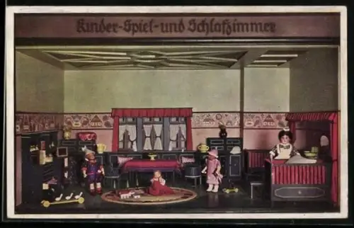 AK Offenbach am Main, Puppenhaus auf der Naphtol AS-Ausstellung der Chem. Fabrik Griesheim Elektron