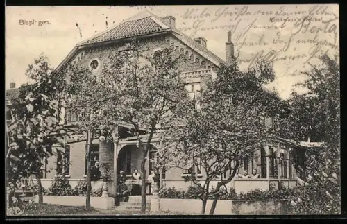 AK Bispingen, Rieckmann`s Gasthof mit Grünanlagen