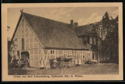 AK Südbostel, Gasthof Schusterkrug von H. Wehrs