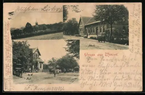 AK Wittorf, Kirche, Schule und Post