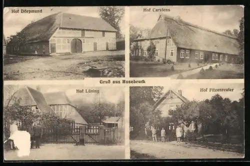 AK Rosebruch, Höfe Dörpmund, Carstens, Lüning und Fitzenreuter