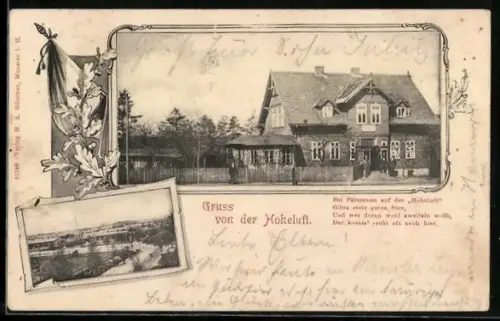 AK Munster, Gasthaus Hoheluft, Blick aufs Truppenlager