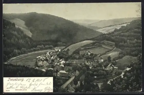 AK Treseburg, Ortsansicht im Bodetal